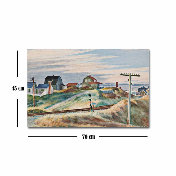 Wallity Cottages at North Truro de Edward Hopper - 45 x 70 cm Wallity Cottages at North Truro de Edward Hopper - 45 x 70 cm